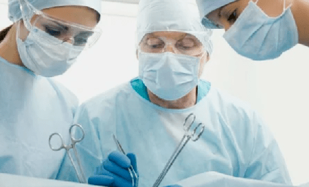 Surgery for the cervix osteochondrosis