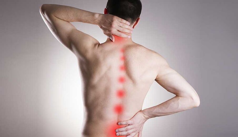 pain in the neck and lower back in osteochondrosis