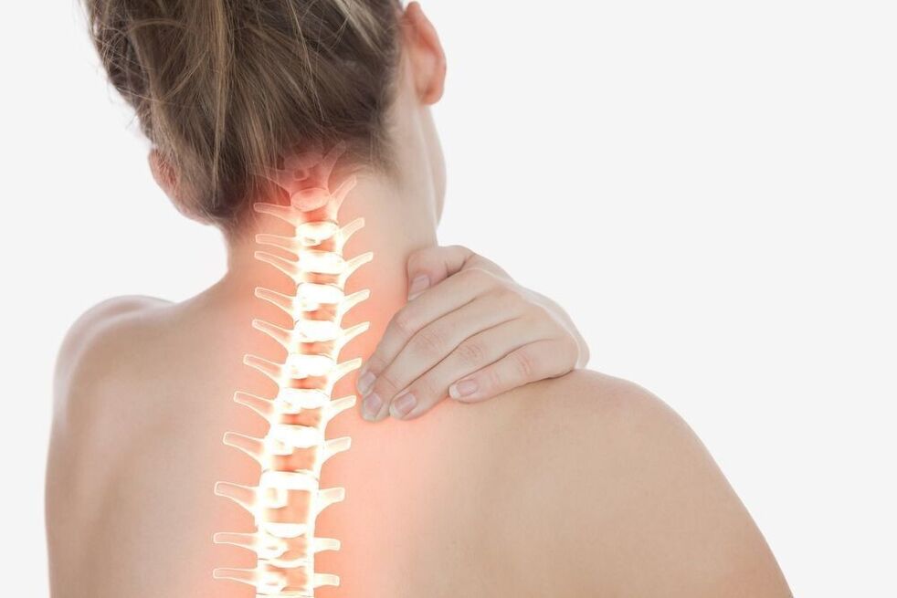 neck pain with osteochondrosis of the spine