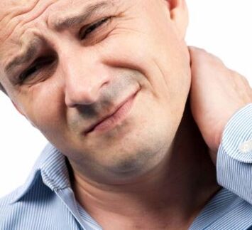 Neck pain is a symptom of osteochondrosis of the spine